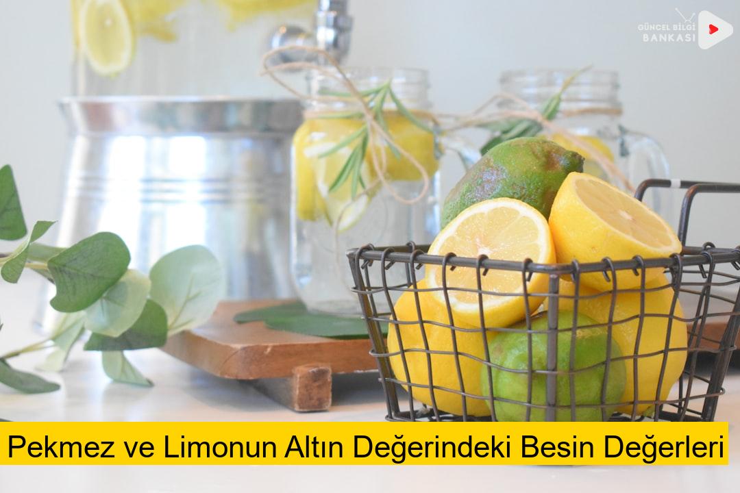 Pekmez ve Limonun Altın Değerindeki Besin Değerleri